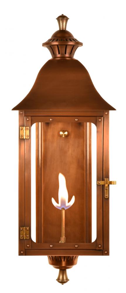 The CopperSmith Biltmore Collection Antler Hill 29" Tall Copper Gas Wall Mount Outdoor LT Lanter