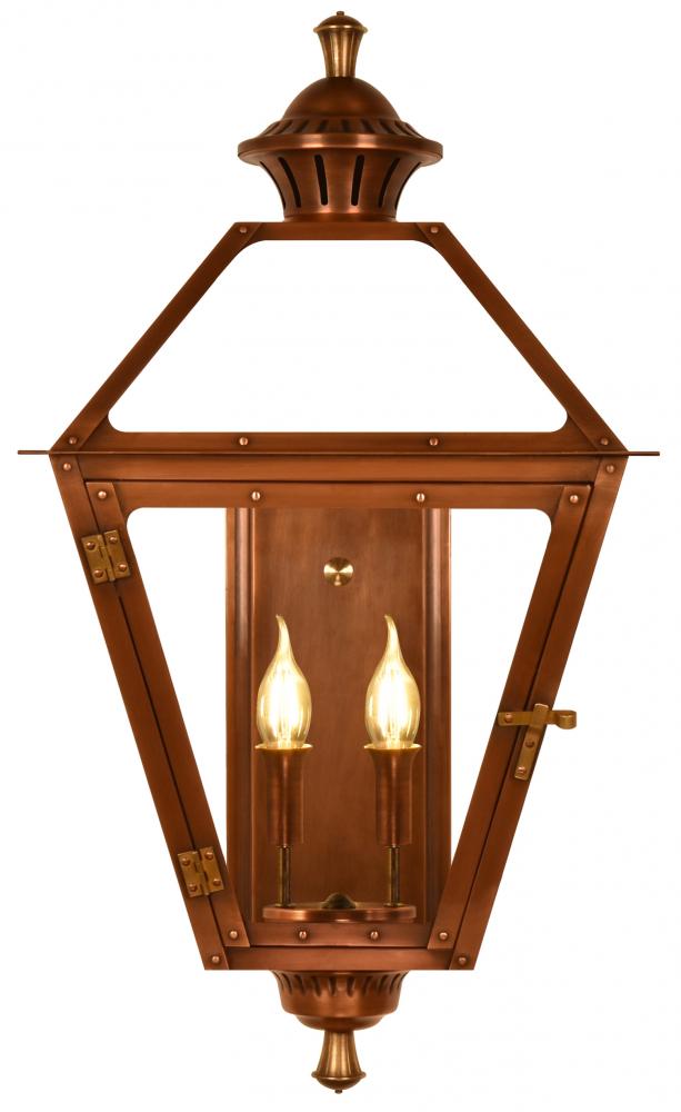 The CopperSmith Biltmore Collection Amherst 35" Tall Copper Electric Wall Mount Outdoor LT Lante