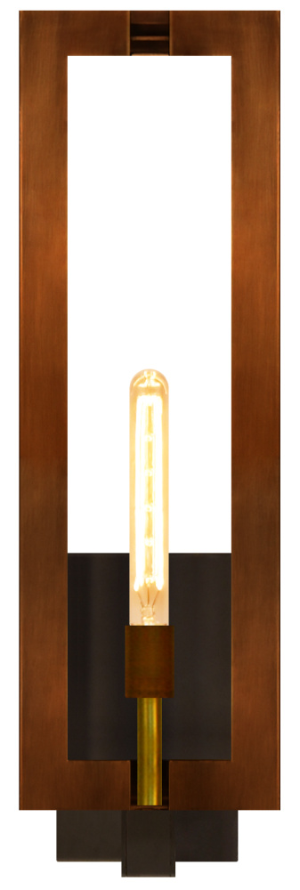 The CopperSmith Biltmore Collection Aurora 33" Tall Copper Electric Wall Mount Outdoor LT Lanter