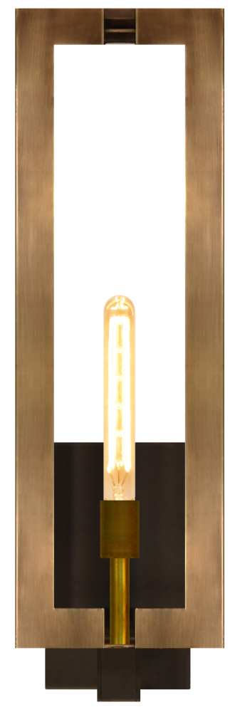 The CopperSmith Biltmore Collection Aurora 28" Tall Brass Electric Wall Mount Outdoor Light Lant