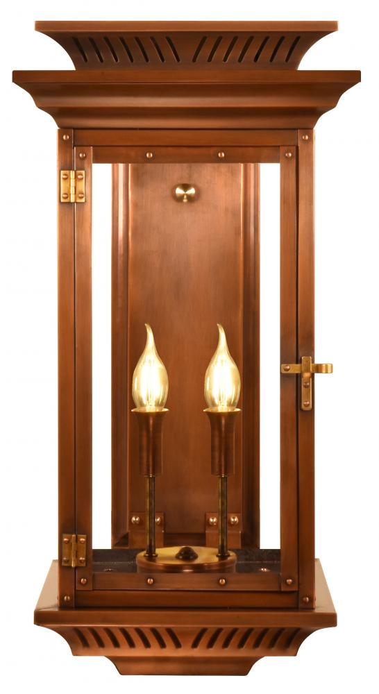 The CopperSmith Biltmore Collection Approach 20" Tall Copper Electric Wall Mount Outdoor LT Lant