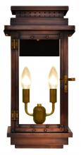 The Coppersmith CO18E - The CopperSmith Contempo 19" Tall Copper Electric Wall Mount Outdoor Light Lantern Sconce