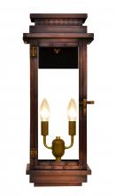 The Coppersmith CO24E - The CopperSmith Contempo 22" Tall Copper Electric Wall Mount Outdoor Light Lantern Sconce