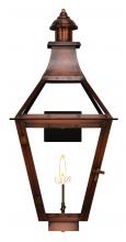 The Coppersmith CR24G - The CopperSmith Creole 27" Tall Copper Gas Wall Mount Outdoor Light Lantern Sconce