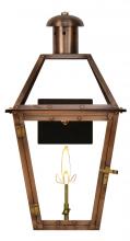 The Coppersmith GT22G - The CopperSmith Georgetown 23" Tall Copper Gas Wall Mount Outdoor Light Lantern Sconce