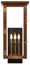 The Coppersmith MO29E - The CopperSmith Moneo 30" Tall Copper Electric Wall Mount Outdoor Light Lantern Sconce