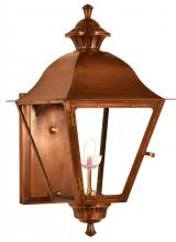 The Coppersmith VB22G - The CopperSmith Biltmore Collection Vestibule 23" Tall Copper Gas Wall Mount Outdoor Light Lante