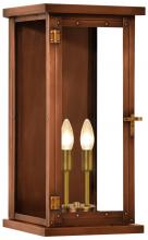 The Coppersmith VR29E - The CopperSmith Vieira 28" Tall Copper Electric Wall Mount Outdoor Light Lantern Sconce