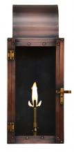 The Coppersmith WT18G - The CopperSmith Whitney 18" Tall Copper Gas Wall Mount Outdoor Light Lantern Sconce