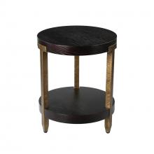 LNC Home HF00079 - Round End Table with Gold Leg