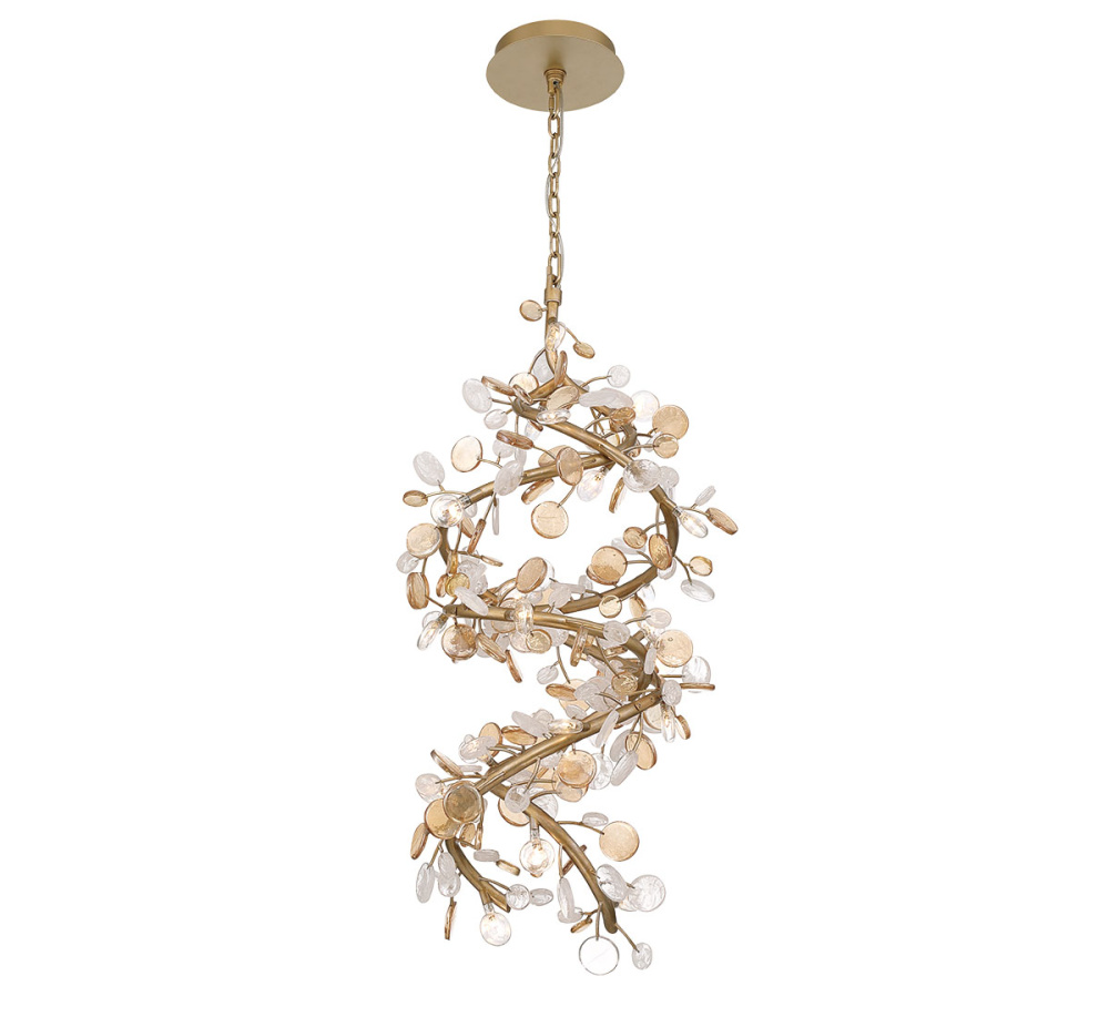 Pisa 23 Light LED Chandelier Antique Gold
