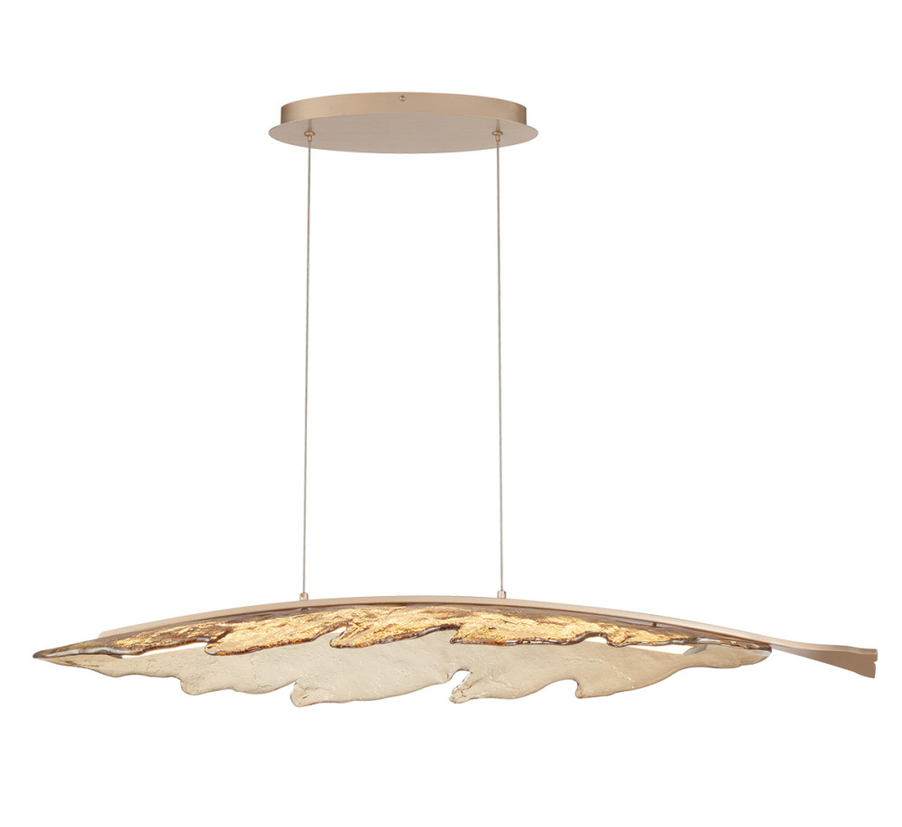 Sanremo 41" Oval LED Chandelier Painted Brushed Champagne