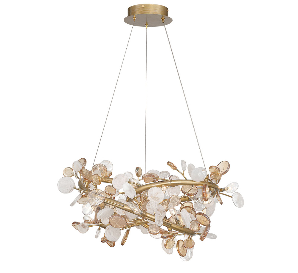 Pisa 19 Light LED Chandelier Antique Gold