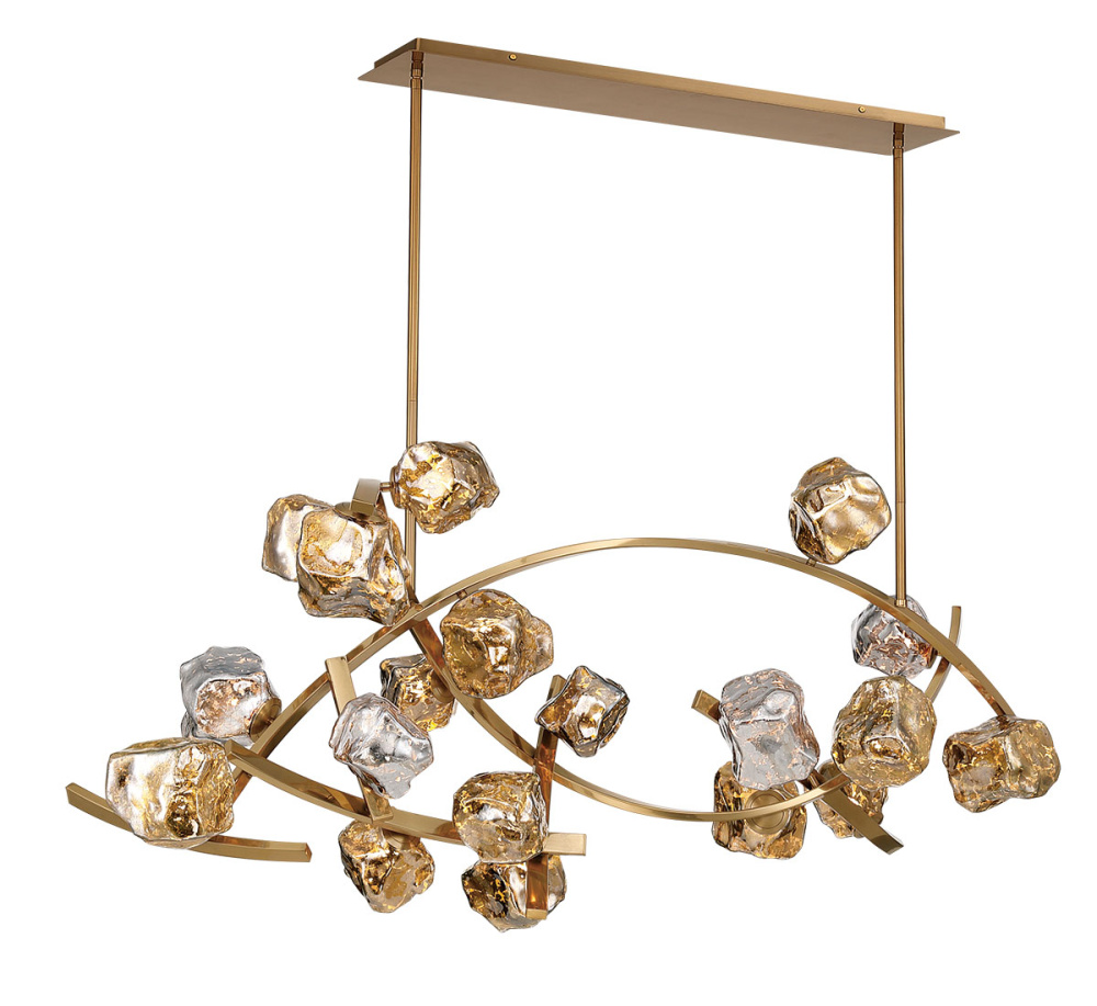 Sorano 19 Light LED Chandelier Brushed Brass