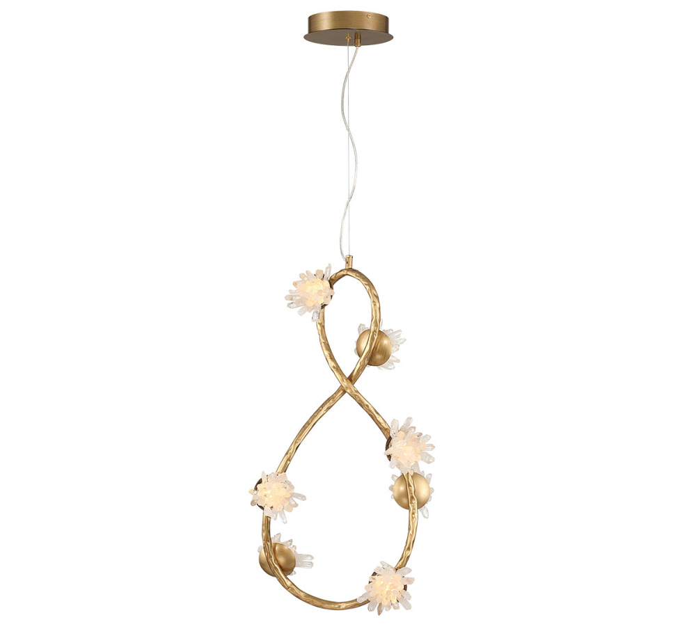 Philia 7 Light LED Chandelier Antique Bronze