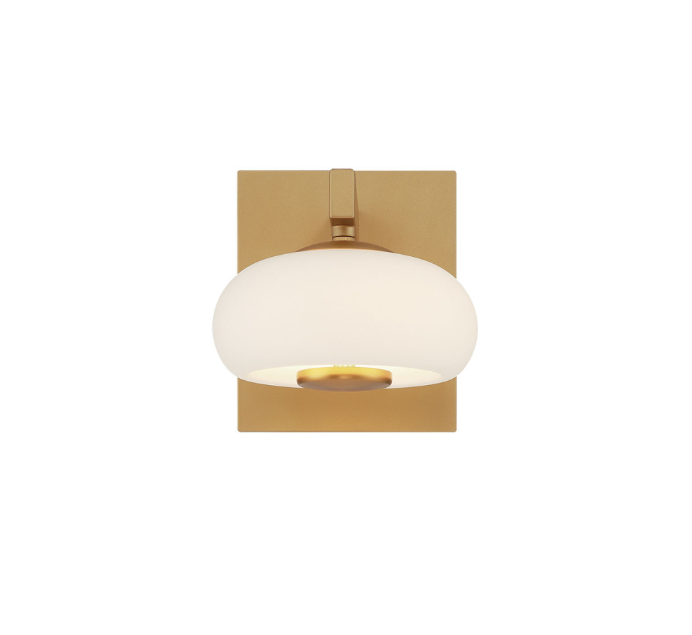 Adelfia 1 Light LED Wall Mount Painted Antique Brass