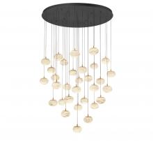 Lib & Co. US 12123-02 - Calcolo, 31 Light LED Grand Chandelier, Matte Black