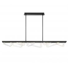 Lib & Co. US 12180-040 - Arezzo, Large Linear LED Chandelier, Painted Brushed Grey