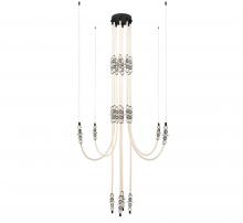 Lib & Co. US 12285-02 - Alcamo, 8 Light LED Chandelier, Matte Black