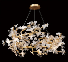 Lib & Co. US 12339-028 - Fiori 48 Light LED Chandelier Gold Leaf