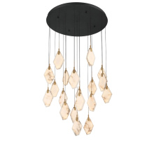 Lib & Co. US 12384-02 - Kosmos 19 Light Round LED Chandelier Matte Black