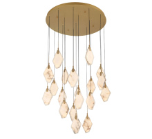 Lib & Co. US 12384-030 - Kosmos 19 Light Round LED Chandelier Painted Antique Brass