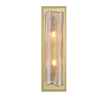 Lib & Co. US 12437-018-07 - Sorrento 2 Light LED Wall Mount Amber Gold Canopy
