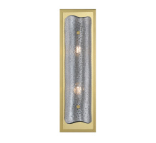 Lib & Co. US 12437-019-07 - Sorrento 2 Light LED Wall Mount Smoke Gold Canopy