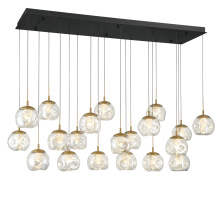 Lib & Co. US 12447-02 - Camerino 20 Light Rectangular LED Chandelier Matte Black