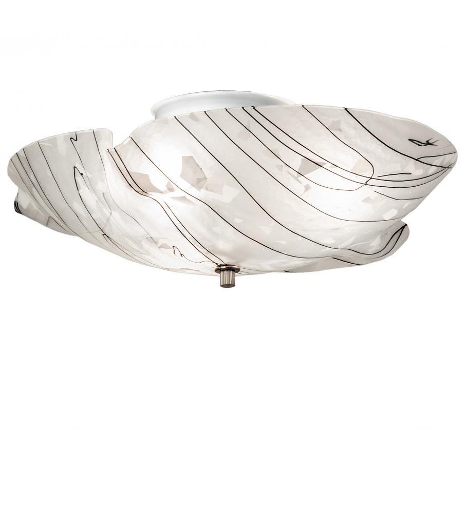 16" Wide Metro Fusion Branches Organic Flushmount