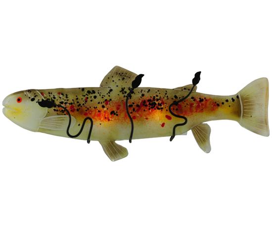 29.5"W Metro Fusion Brown Trout Glass Wall Sconce