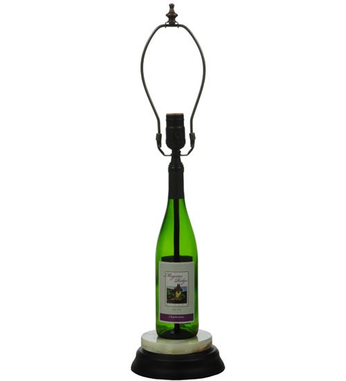 25" High Personalized Wine Bottle Table Base