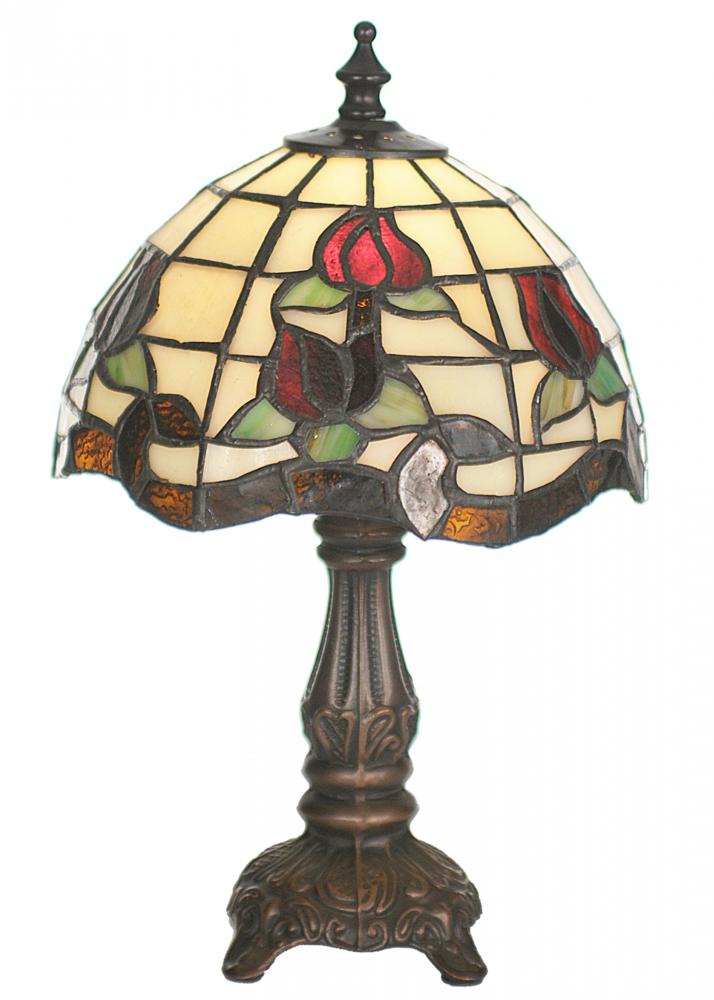 12" High Roseborder Mini Lamp