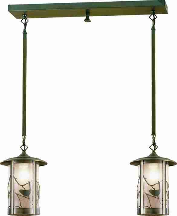26"L Fulton Song Bird 2 LT Island Pendant