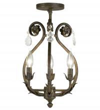 Meyda Blue 116704 - 12" Wide Antonia 3 Light Chandelier