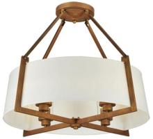 Meyda Blue 129153 - 31"W Cilindro Lucy Semi-Flushmount