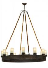 Meyda Blue 137752 - 50" Wide Costello Ring 12 Light Chandelier
