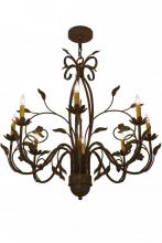 Meyda Blue 162407 - 36" Wide Bordeaux 8 Light Chandelier