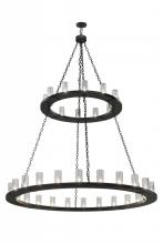 Meyda Blue 164615 - 72" Wide Loxley 36 Light Two Tier Chandelier