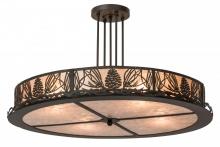 Meyda Blue 177220 - 36"W Mountain Pine Semi-Flushmount