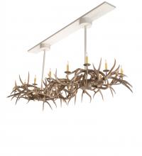 Meyda Blue 210039 - 84" Long Antlers Elk 8 Light Oblong Chandelier