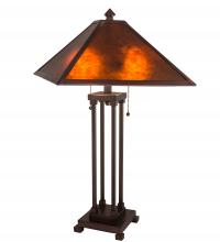 Meyda Blue 218344 - 28" High Mission Prime Table Lamp
