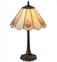 Meyda Blue 218834 - 21" High Pansies Table Lamp