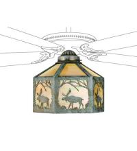 Meyda Blue 22243 - 13"W Lone Moose Fan Light Shade