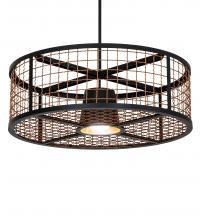 Meyda Blue 230966 - 30" Wide Paloma Golpe Pendant