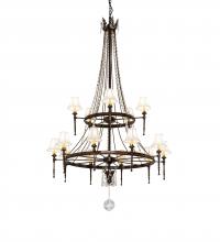Meyda Blue 236985 - 48" Wide Amaury 15 Light Two Tier Chandelier