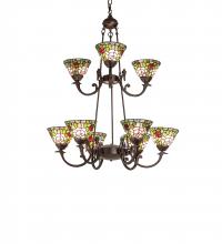 Meyda Blue 241038 - 32" Wide Tiffany Roman 9 Light Chandelier