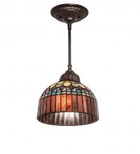 Meyda Blue 244872 - 8" Wide Tiffany Candice Mini Pendant