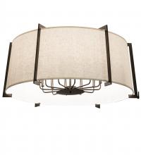 Meyda Blue 245578 - 42" Wide Cilindro Structure Semi-Flushmount