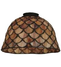 Meyda Blue 65168 - 8" Wide Tiffany Fishscale Shade